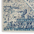 5' X 7' Ivory And Light Blue Floral Medallion Distressed Area Rug